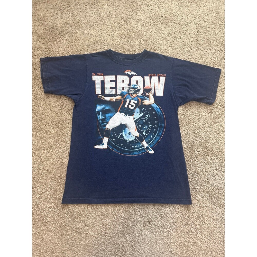 Vintage Tim Tebow Denver Broncos Reebok Men’s Graphic Tee Size Small